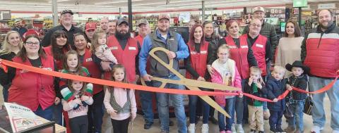 RIBBON CUTTING FOR TRACTOR SUPPLY—Perryton-Ochiltree Chamber of Commerce members gathered earlier this month for a ribbon-cutting ceremony to commemorate the grand opening of Tractor Supply Company at 1301 S. Main Street in Perryton.