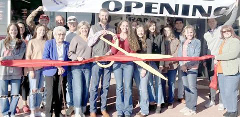 Members of the Perryton-Ochiltree Chamber of Commerce, along with friends, family, staff, and well-wishers were on hand recently for a ribbon-cutting ceremony for Alye & Co. at 114 S. Main Street in Perryton. The flower shop and home decor store is owned by Alye Waide.