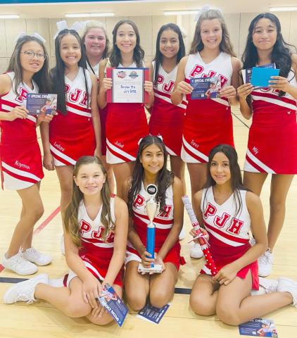 PJH CHERLEADERS ATTEND CAMP