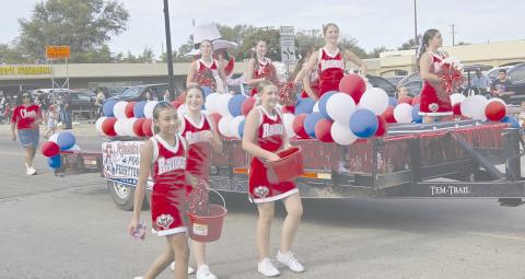 Perryton’s Wheatheart of the Nation Celebration parade brought thousands of viewers out to enjoy the show on Saturday, Aug. 22. The winner of the Non-Profit division of parade entries was the float for Perryton Junior High Cheer