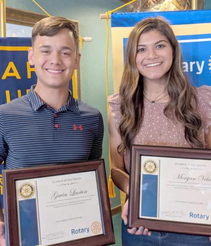 Vela, Laxton are May students of mont