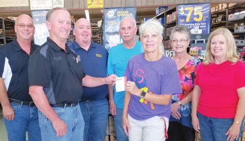 MOTOR PARTS DONATES TO SNACK PAK 4 KIDS