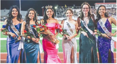HOMECOMING QUEEN AND COURT