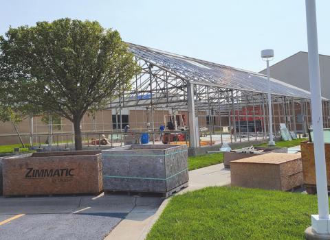 FPC GREENHOUSE TORN DOWN