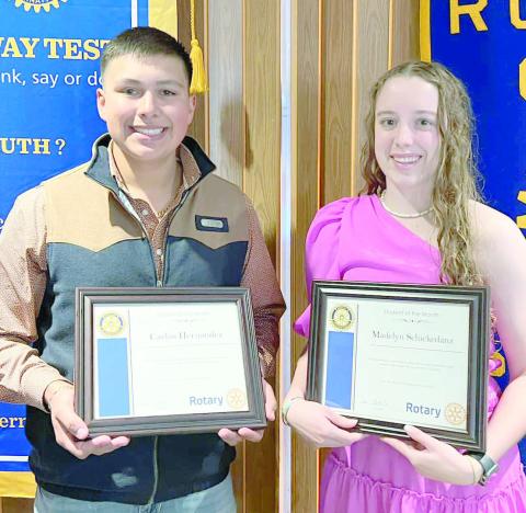 Carlos Hernandez and Maddie Schickedanz