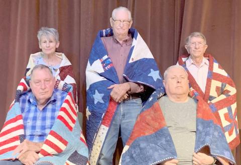 Quilts of Valor presented to 19 area veterans