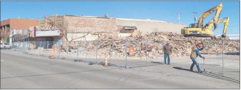 HOTEL PERRYTON BUILDING DEMOLISHED
