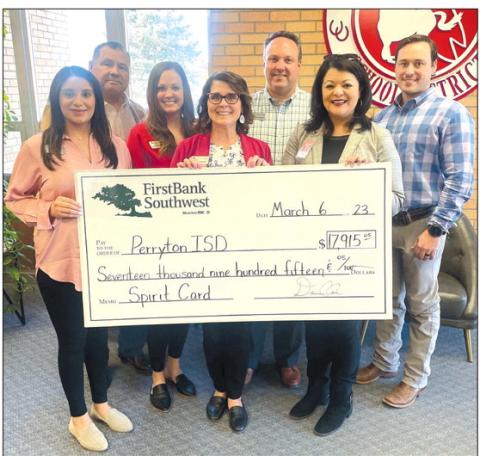 FBSW DONATES ALMOST $18,000 to PISD