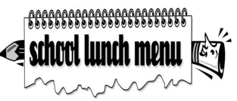 Pre-K Breakfast Menu