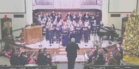 George Frideric Handel’s “The Messiah” was performed for the 70th year on Sunday, Nov. 30, at First Methodist Church in Perryton. More than 60 musicians from Perryton and surrounding communities, including singers from the High Plains Choral Society, came together to perform the seasonal classic.