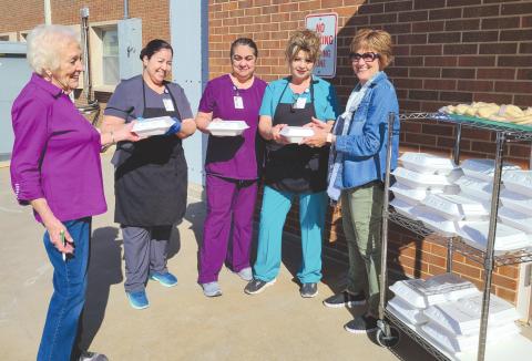 LOADING UP FOR MEALS ON WHEELS