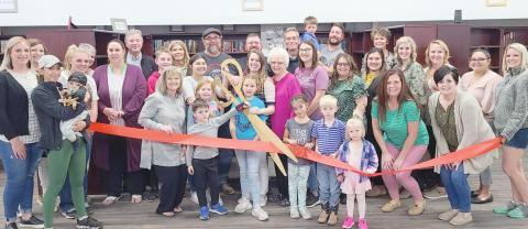 RIBBON CUTTING FOR PINK ROSE BOOK SHOP