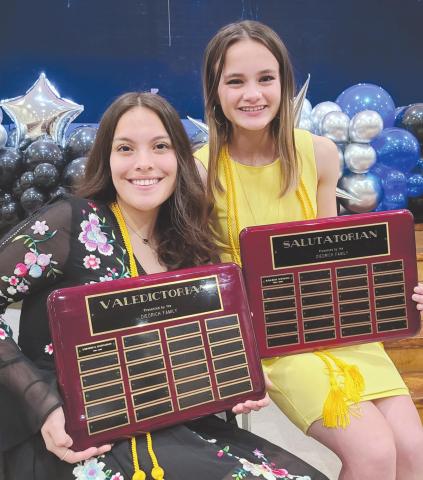 VALEDICTORIAN AND SALUTATORIAN NAMED