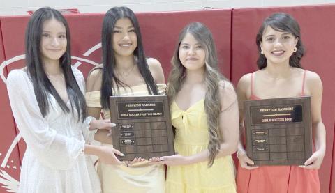 GIRLS SOCCER PLAYERS WIN AWARDS