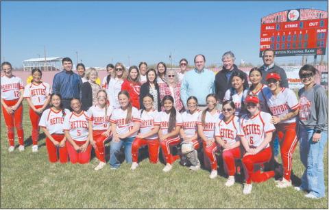 PNB DONATES FOR NEW SOFTBALL SCOREBOARD