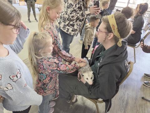 Perryton residents got treated to a special program by Amarillo’s Wild West Wildlife Rehabilitation Center at the Museum of the Plains. Volunteers at the center spoke to a roomful of kids, parents, and animal lovers about the work the center does caring for injured animals before releasing them back into the wild. They also brought a number of tame ambassador animals, including an opossum, a skunk, a Texas tortoise, and a corn snake.
