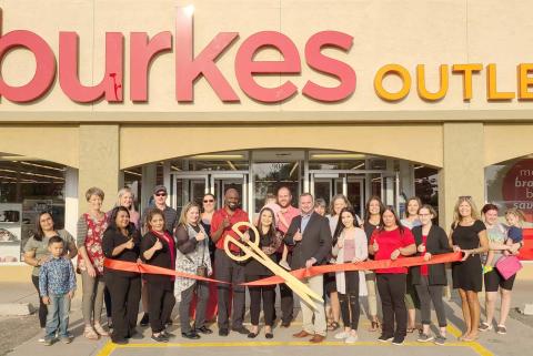 RIBBON CUTTING FOR BURKES OUTLET