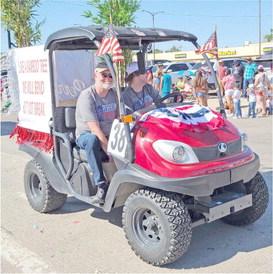 PARADE WINNERS OUT OF THE ORDINARY— Ochiltree County residents turned out on Saturday, Aug. 19 to enjoy the annual Wheatheart of the Nation Celebration parade. The winner in the Out of the Ordinary category was Parker Swinney.