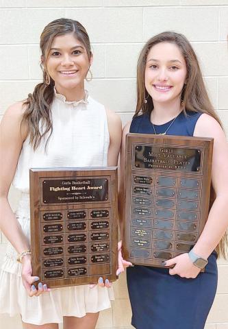 GIRLS BASKETBALL PLAYERS BRING HOME AWARDS