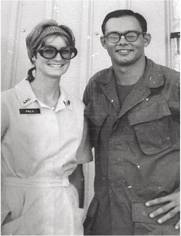 1963 Mr. and Miss PHS Paula Wright Haley and Byron Simpson reunited in Ahe Khe Vietnam in 1968