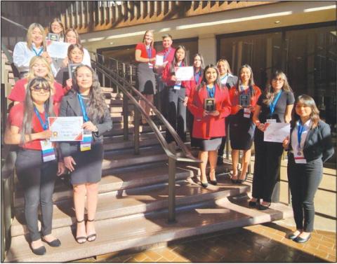Perryton High School’s chapter of Family, Career and Community Leaders of America (FCCLA) attended Region 1 STAR at the 4A level in Lubbock earlier this month. The Perryton chapter was recognized for the most members competing at the competition and for having the most participation in the Family and Consumer Sciences Assessments. PHS had 19 members complete Power Of One Individual Units of Study, with two completing all five units. See story for more information.