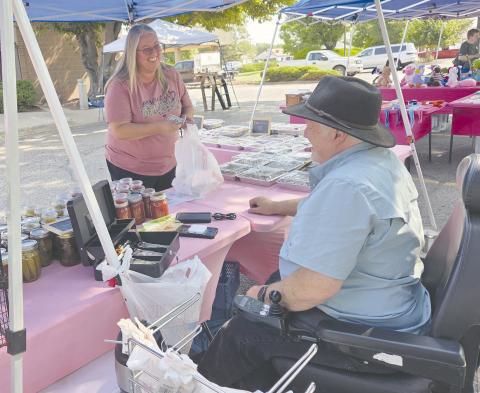 FARMERS MARKET ENDING THIS MONTH Local residents have been turning out for the Ochiltree County Farmers Market every Saturday for their pick of homemade bread and pastries, handmade crafts, metal and wood ornaments and gift, farm-fresh vegetables, and much more. But time is running out for those wanting to stop by; the last day of the Farmers Market this summer will be Saturday, Aug. 29.