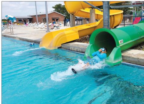 The Perryton Municipal Water Park has been busy all this season with kids and grownups looking for a cool break from hot summer temperatures, whether it’s swimming in the pool, riding the lazy river, sliding down the water slides, getting drenched in the splash pad, or relaxing next to the pool. There will be a Community Free Swim Day on Friday, Aug. 2, from 1-7 p.m., and the pool’s last day for the season will be Saturday, Aug. 3.