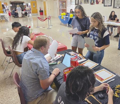 Students at Perryton schools returned to classes on Wednesday for a new year. In addition to registering for classes, students at Perryton High School spent the first part of the week getting last-minute paperwork completed, meeting their new teachers, getting reacquainted with old friends, and signing up for school clubs and extracurricular activities.