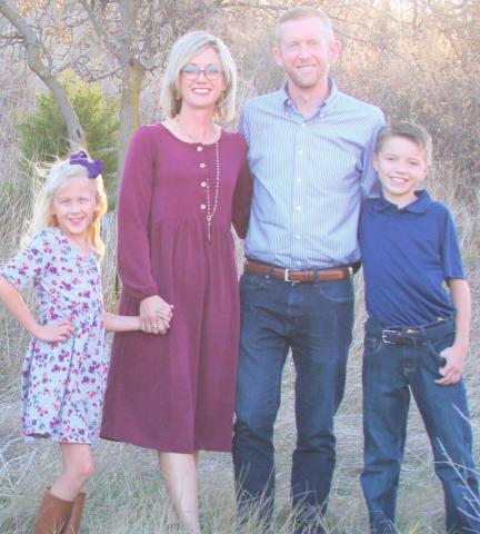 Valerie and Bryan Noggle with children Ellery and Truett