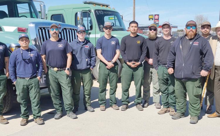 OUT-OF-STATE FIREFIGHTERS STATIONED IN PERRYTON—