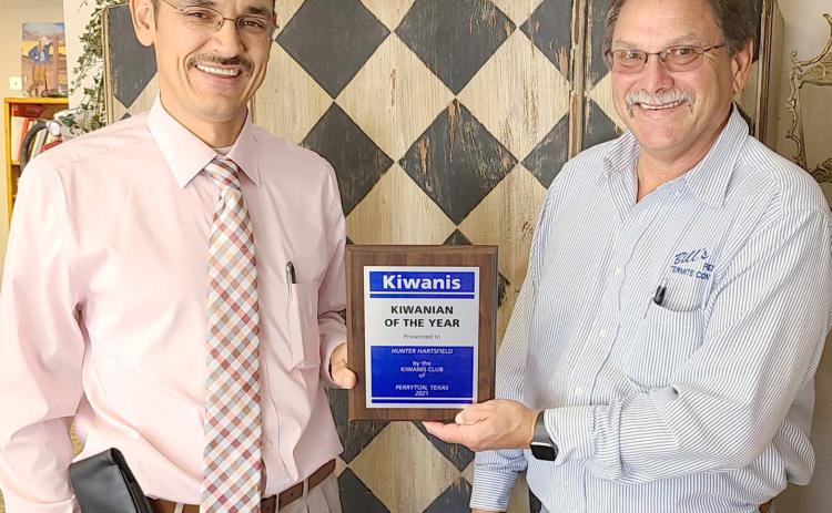 HARTSFIELD NAMED KIWANIAN OF THE YEAR