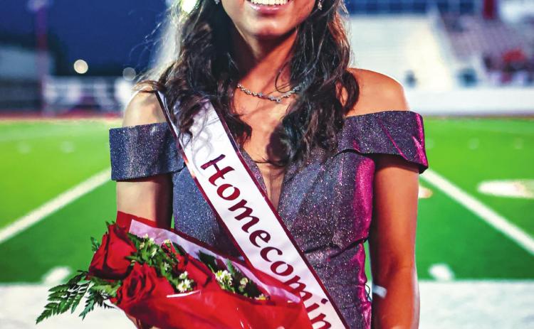 2021 HOMECOMING QUEEN Tanya Navarrete was named 2021 Football Homecoming queen. See story for more information. (Photo courtesy of David Erickson)