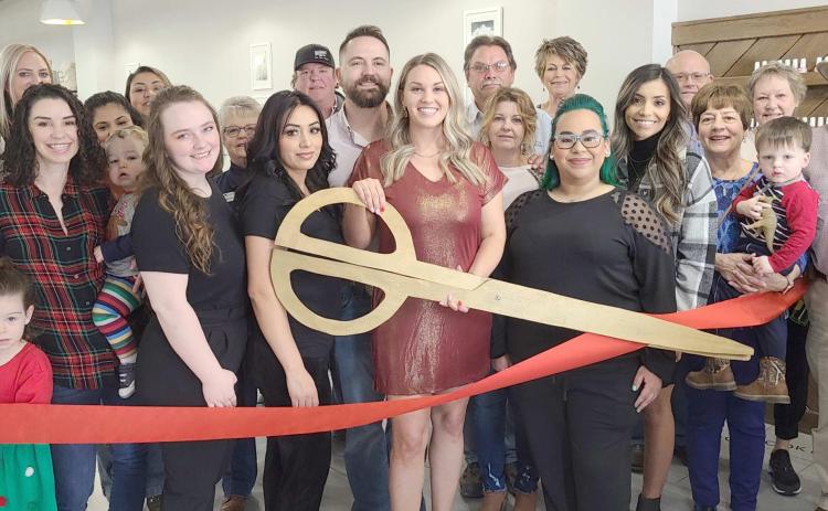RIBBON CUTTING FOR PAINT NAIL BAR