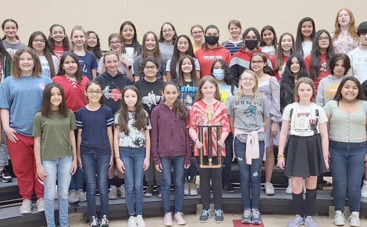 SIXTH-GRADE GIRLS WIN SWEEPSTAKES