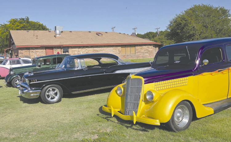 VINTAGE VEHICLES TO VIEW—The Ochiltree County Senior Citizens Association held their annual car show fundraiser on June 19 at the Senior Citizen Center. Attendees got a meal of homemade hamburgers, as well as the chance to check out a bunch of classic, vintage, and muscle cars.