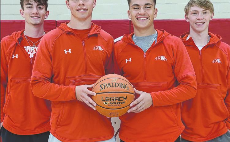 RANGERS NAMED TO ALL DISTRICT TEAM Four Perryton Rangers have been named to this year’s All District 4-4A Basketball team. Pictured are, from left, Daxton Ridgon (honorable mention), Tad Pshigoda (All District first tTeam), Julian Cervantes (All District first team), and Cuyler Feger (honorable mention).