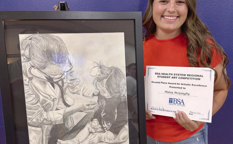 McGAUGHY WINS SECOND IN BSA ART CONTEST
