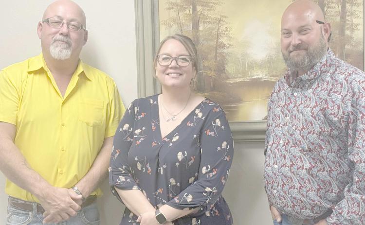 The Perryton Kiwanis Club named their slate of officers for the upcoming year at their annual banquet on Tuesday, Oct. 6. Pictured from left are secretary Ron Snyder, treasurer Samantha Gonzalez, and president Chase Allison. Not pictured is vice president Daniel Chavira.