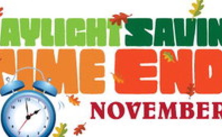 DAYLIGHT SAVING TIME ENDS