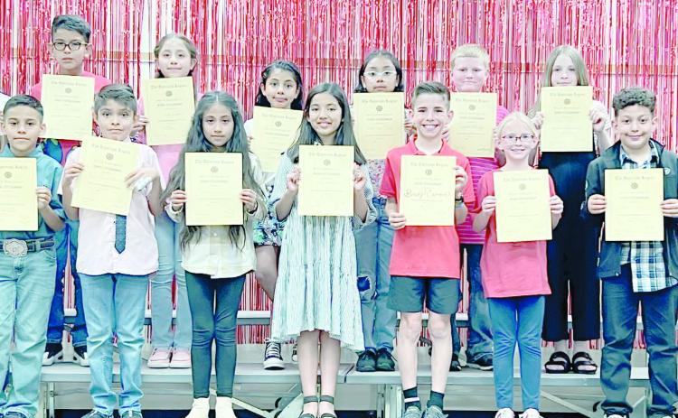 FOURTH GRADE CITIZENSHIP AWARDS—