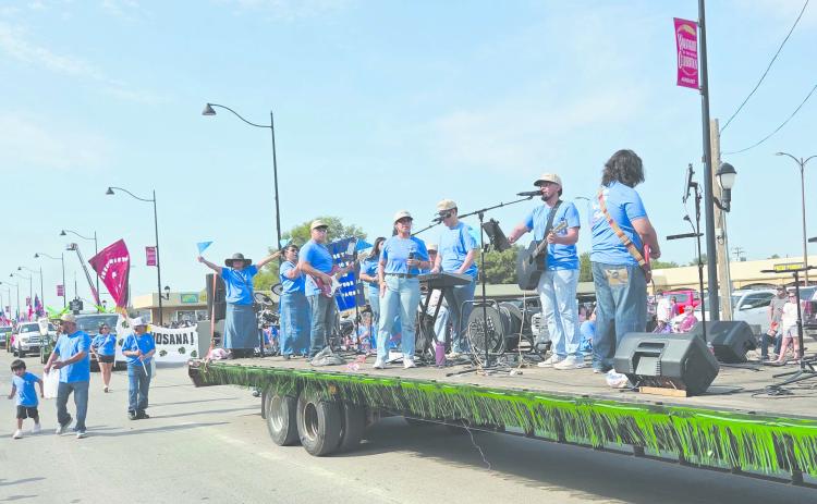 Perryton’s Wheatheart of the Nation Celebration parade brought thousands of viewers out to enjoy the show on Saturday, Aug. 23. The winner of the Non-Profit division of parade entries was the float for Foursquare Gospel Church, featuring a live band.