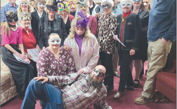 Attendees of the Valentine’s Dinner at the Ochiltree County Senior Citizen Center on Tuesday were treated to a special murder-mystery puzzle. Diners were dropped into a mystery during Carnival season in 1755 Venice, courtesy of a host of masked performers offering clues, mysteries, and danger — and lots of good fun, too. About 80 people attended the fundraiser for the Senior Center.