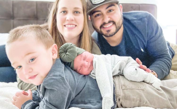Bayley Garland Ordonez with husband Ivan and children Xander and Zara