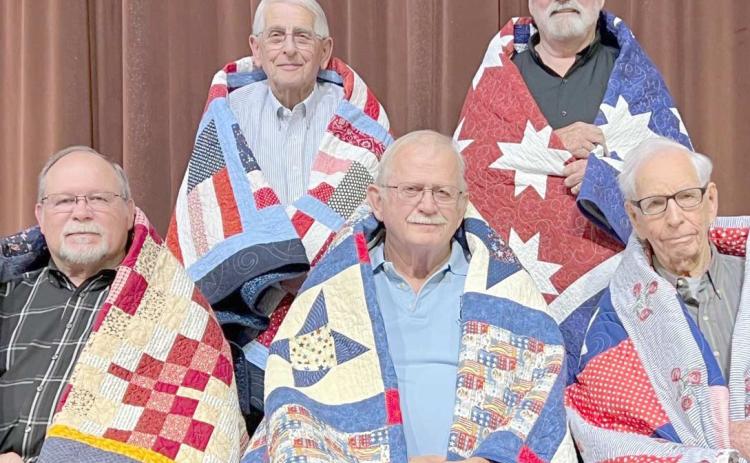 12 Quilts of Valor presented by Friendship Quilt Guild