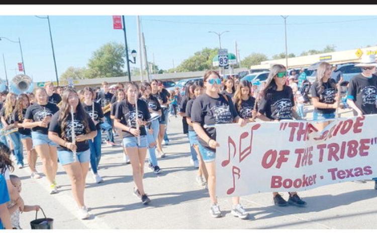 PARADE CHAMP - SMALL BAND— On Saturday, Aug. 19, thousands of Ochiltree County residents turned out to watch the Wheatheart of the Nation Celebration parade. The winner of the Small Band category was the Booker High School Band.