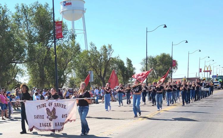 On Saturday, Aug. 24, thousands of Ochiltree County residents turned out to watch the Wheatheart of the Nation Celebration parade. The winner of the Small Band category was the Sayre High School Band.