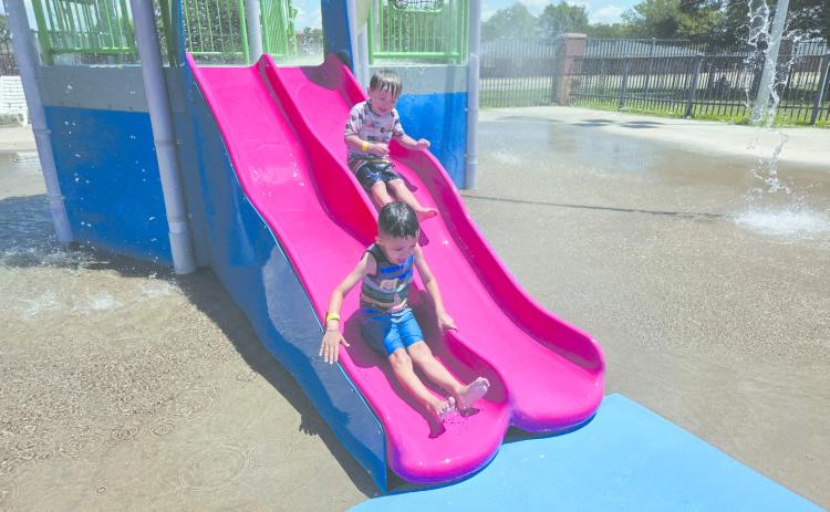 The Perryton Municipal Water Park has been busy all this season with kids and grownups looking for a cool break from hot summer temperatures, whether it’s swimming in the pool, riding the lazy river, sliding down the water slides, getting drenched in the splash pad, or relaxing next to the pool. The pool’s last day of the season will be the Community Free Swim Day on Saturday, Aug. 1, from 1-7 p.m.