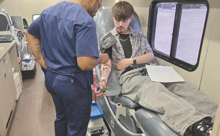BLOODMOBILE VISITS PERRYTON