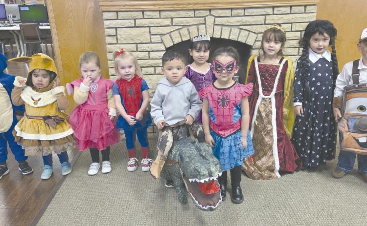 Halloween came a little early for kids attending Story Time at Perry Memorial Library on Wednesday morning. Kids got to dress up to show off their Halloween costumes before enjoying some snacks, crafts, and a good story. Story Time takes place every Wednesday from 10-11 a.m. at the library. The program, for kids from 2-4 years old, is free, but library staff request you call ahead and register so they know how many crafts they’ll need to make.