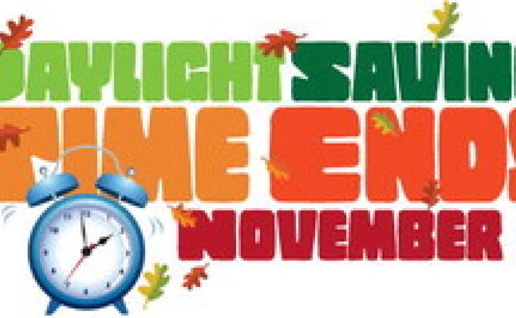 DAYLICHT SAVING TIME ENDS NOVEMBER